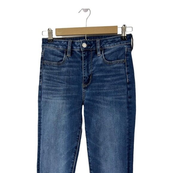 American Eagle Womens Size 2 Super Hi-Rise Jegging 360 Next Level Stretch - Picture 2 of 5